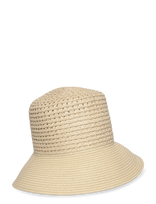 Lauren Ralph Lauren - Open-Worked Straw Bucket Hat - Šiaudinė skrybėlė - Kreminė spalva