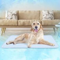 Pet Cooling Mat Blanket Cushion Cat Breathable Pad Dog for M beige
