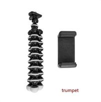 Suitable for mobile phone octopus stand desktop tripod octopus stand with mobile phone clip accessories suit black