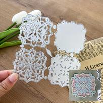 Sluoksnio rėmo metalo pjovimo štampai Scrapbooking trafaretai, kortelių įspaudai, nuotraukų albumo šablonai, formos, dekoravimo darbai dies