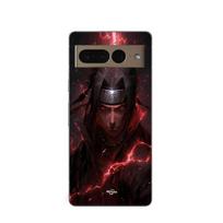 Phone Case - Maniacase - Google Pixel 7 Pro - Silicone - Soft - Itachi Uchiwa Anime 3D juoda