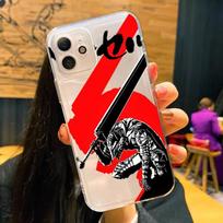Anime Berserk Phone Case for iPhone 11 12 13 mini pro XS MAX 8 7 6 6S Plus X 5S SE 2020 XR clear case iphone XS beige