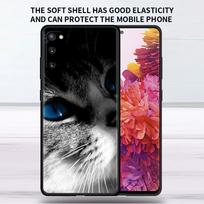 Soft Case For Samsung Galaxy Note 20 Ultra 10 Plus Lite A50 A70 A20 A40 A20e 9 8 A60 A10e Funda Phone Cover Cute Aniaml Cat Capa Samsung A70
