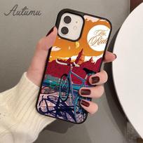 BIKE Cycling Art Phone Case for iPhone 11 12 13 14 Pro Max mini X XR XS SE 2020 5 6S 7 8 Plus Samsung Galaxy S21 S22 Cover shell Samsung S22ultra black