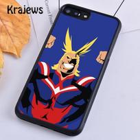Krajews Boku no Hero Academia All Might Soft Phone Case For iPhone 14 5 6s 7 8 plus XR XS 11 12 13 pro max Samsung S21 S22ultra iPhone 14