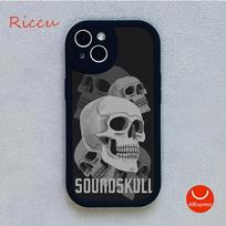 Grim Reaper Skull Skeleton Phone Case for Iphone 14 13 11 12 Pro MAX 13 12 MiNi 7 8 plus 13 pro XS XR Lambskin Protective Covers 13 pro max gray