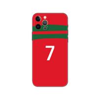 Football Number telefono dėklas, skirtas iphone 14 5s 2020se 6 6s 7 8 plus x 10 XR XS 11 12 13 mini pro MAX juodas tpu galinis dangtelis iPhone 14