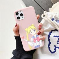 For Huawei Y9 Prime 2019 P30 P20 Honor 10i 20i 8X 50 Mate 20 Pro P40 Lite E Y7 Y6 P Smart 2021 Nova 5T Cartoon Anime Girls Case P smart 2021 4G Y7a gray