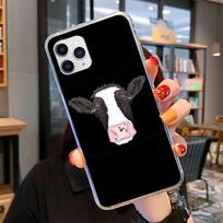 Gyvūno mielos karvės dėklas telefonui iPhone 11 12 13 Mini Pro Max 8 7 6 6S Plus X 5 SE 2020 XR XS Dėklas korpusas 6plus or 6s plus