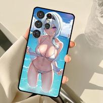 Genshin Impact Sexy Cute Girl For Samsung Galaxy S22 Ultra S21 S20 FE S8 S9 S10 Note 10 Plus Note 20 Ultra Phone Case Galaxy S8 gray