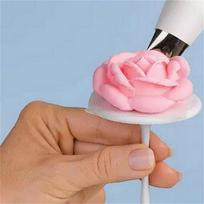 4 vnt. tortų keksų padėklų stovas gėlių nagų rinkinys glazūra Sugarcraft dekoras karštas balta