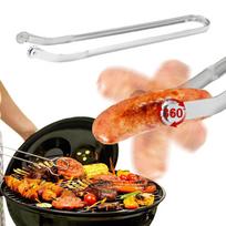 1 vnt. GRILIO dešros apvertimo žnyplės Barbekiu spaustukas Daugiafunkcinės kepimo grotelių žnyplės Atsparios aukštai temperatūrai Metalinės dešros apvertimo replės