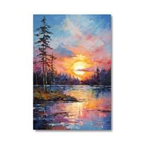 Artcozy Spray Printing Canvas Painting Waterproof and outdoor Wall Art Oil Paintings Poster For hotel Room Decor No Frame 21*30cm No Frame gray