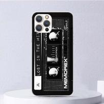 Vintage Magnetic Old Tape Cassette Soft Case For iPhone 11 12 13 Mini 14 Pro Max Apple Phone Cover X XS XR SE 7 Plus 8 + 6 6S 5S iPhone 14 black