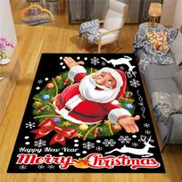 3D Spausdintos Kalėdinės Grindų Kilimėliai Kilimas Senelis Madingas Miegamojo Kilimėlis Svetainė Biuras Vaikai Namų Dekoras 40cm x 60cm white