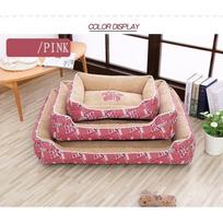 Winter Warm Cotton Dog Bed House Cozy For Small Medium Dogs Cat Kennel Puppy Sleeping Mat Cama Para Perro 60x45 cm beige