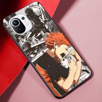 Haikyuu Anime Case for Xiaomi Mi 11 Lite 5G 12 Pro Note 10 10T 9 SE 9T 10S 8 A2 Lite CC9 Black Soft Phone Cover Silicone Xiaomi 12 gray