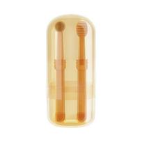 Minkštas dantų šepetėlis dantų balinimas šunų kačių silikono burnos priežiūra šuniukų dantų šepetėlis dantų pasta Naminių gyvūnėlių rinkinys Naminių gyvūnėlių reikmenys Dantų valymas beige