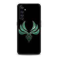 Cute Genshin impact Logo For Realme 9i Luxury Phone Case 9 8 5G GT2 7 6 Pro Plus 8i C21 C3 C11 C25 Black Silicone Cover Coque Realme C3 black