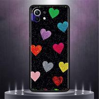 Black Case For Xiaomi Mi Poco X3 NFC M4 F3 C40 11 11T 10T Pro 12 9T 9 10 Lite TPU Phone Cover LOVE Heart Xiaomi Mi 9 gray