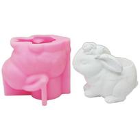 Rabbit Shaped Mold Succulent Flower Pots Mould Pen Holder Silicone Molds Concrete Plasters Mould for  Enthusiasts