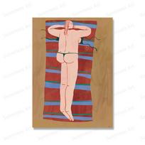 Beach Woman Wall Art Prins Abstract Body Positive People Canvas Painting Trendy Poster Wall Pictures For Living Room Home Decor 21x30cm No Framed balta