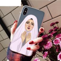 Musulmonų islamo arabų hidžabo veido grotelės Eyes Koranas telefono dėklas, skirtas iPhone 11 12 13 pro max X XS MAX 6 6s 7 7plus 8 8Plus 5 5S SE XR dangtelis iphone x Xs