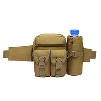 IELGY Outdoor Sports Kettle Bag Camping Multifunctional Storage Waist Bag chaki