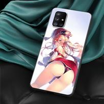 Genshin Impact Hentai Sexy Girl Phone Case for Samsung Galaxy A51 A71 A21S A03s A13 A33 A53 A11 A31 A52 A41 A32 5G A01 A22 Cover Samsung A23 black