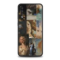 Mona Lisa Van gogh Oil Art Phone Case For Samsung A12 A14 A32 A50 A70 A20E A20S A10S A22 A40 A34 A54 A42 A52 5G A02S A04s Cover Samsung A02s gray