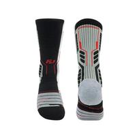 Professional Damping Sport Short Socks Compression Bright Color Towel Bottom Running Football Cycling Outdoor Basketball Socks black