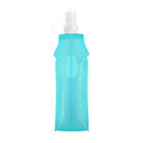 250/500ML Sulankstomi Vandens Buteliai TPU Vandens Maišelis Be BPA Sulankstoma Kolba Bėgiojimui, Žygiams Pėsčiomis, Važiavimui Dviračiu, Kopimui 500ML šviesiai mėlyna spalva