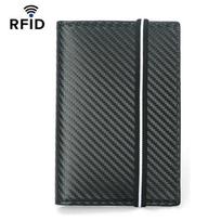 Microfiber Carbon Fiber Passport Holder with Rfid Elastic Band Rfid Passport Cover with Rfid Protection Wallet  ID Bag Passport Holder juoda