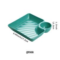 1/4pcs, Dumpling Plate With Sauce Dish, Potato, Water, Dumplings, Plate With Vinegar, Dinner Plate 1pc oranžinė