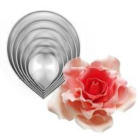 Rose Petal Cutter Pink Leaf Fondant Molds Sugar Craft gray