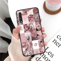 Gražus auksinis Rose telefono dėklas, skirtas Huawei P 8 9 10 20 30 40 50 Pro Lite Psmart Honor 10 lite 70 Mate 20lite Huawei P9 Lite 2016 gray