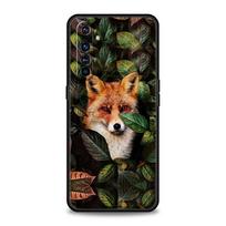 Cute Red Fox Gift For Realme GT Neo 2 3 Phone Case For Realme 9 8 5G 7 6 GT2 Pro Plus 9i 8i C21Y C21 C3 C11 C25 C35 Soft Cover Realme C21Y beige