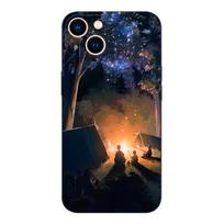 Juodas TPU dėklas Motorola Moto G52 G42 G60 4G G60S G71 G9 Play Plus Power One 5G Ace naktinis žvaigždėtas dangus Moto G60 4G gray