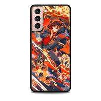 Gaming Genshin Impact Case for Samsung Galaxy S23 S21 S22 S20 FE S9 S10 S24 Ultra S10e S9 Plus Soft Black TPU Phone Cover Bumper Samsung S24 Plus black