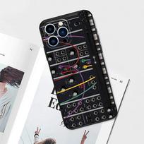 Vintažinis sintezatoriaus dėklas iPhone 14 13 12 11 15 Pro Max Plus XS Max X XR 7 8 Plus 13 12 Mini telefonui iPhone 14Pro MAX gray