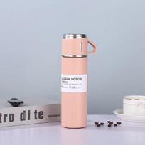 304 nerūdijančio plieno kulkos termosas, 500 ml vakuuminių kolbų rinkinys, kavos puodelis, verslo biuro kelioninis puodelis lauko porai termo puodelis 500ML beige