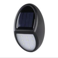 Led saulės energiją taupančios lemputės vandeniui atsparus apšvietimas Dekoratyvinis išmanusis sieninis šviestuvas sodo apšvietimas Warm light juoda