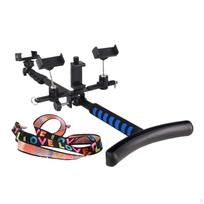 Phone Holder Mount,Multi Cameraposition Outdoor Sturdy Live Tool Portable with Waist Belt black