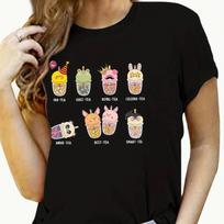 Fashion Women Lucky Grass Cup Frog Print T Shirt Funny Casual O-neck Short Sleeves T-shirt Summer Female Tee Shirt XS rožinė