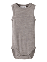 Name It - Nbnwax Wool Rib Tank Body - Berankovis smėlinukas - Pilka