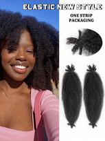 16 colių Kinky Twist Marley pinti nerti plaukai Sintetiniai iš anksto atskirti elastingi Afro Twist plaukai Butterfly Locs kasoms 16inch