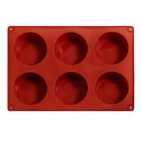Silikoninė torto forma apvali, šokolado, deserto, pudingo formelės, lanksti, lengvai valoma, kepimo skarda pyragams, kiaušinių vafliams, keksiukams 6pcs brown