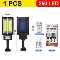 Smart Induction Solar Lamp 250 LED Waterproof Street Light High Power Environmentally Friendly Solar Light Wall Light Garden Lantern 1 PCS