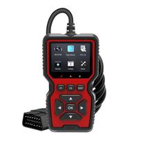 OBD2 Scanner Live Data Mechanic OBDII Diagnostic Code Reader Tool For Check Engine Light Battery Voltage Testing black