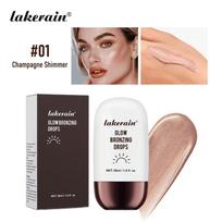 4-Color Bronzer Highlighter Drops Brighten Skin Tone Glitter Tanning Contour Facial Highlighter 01# beige